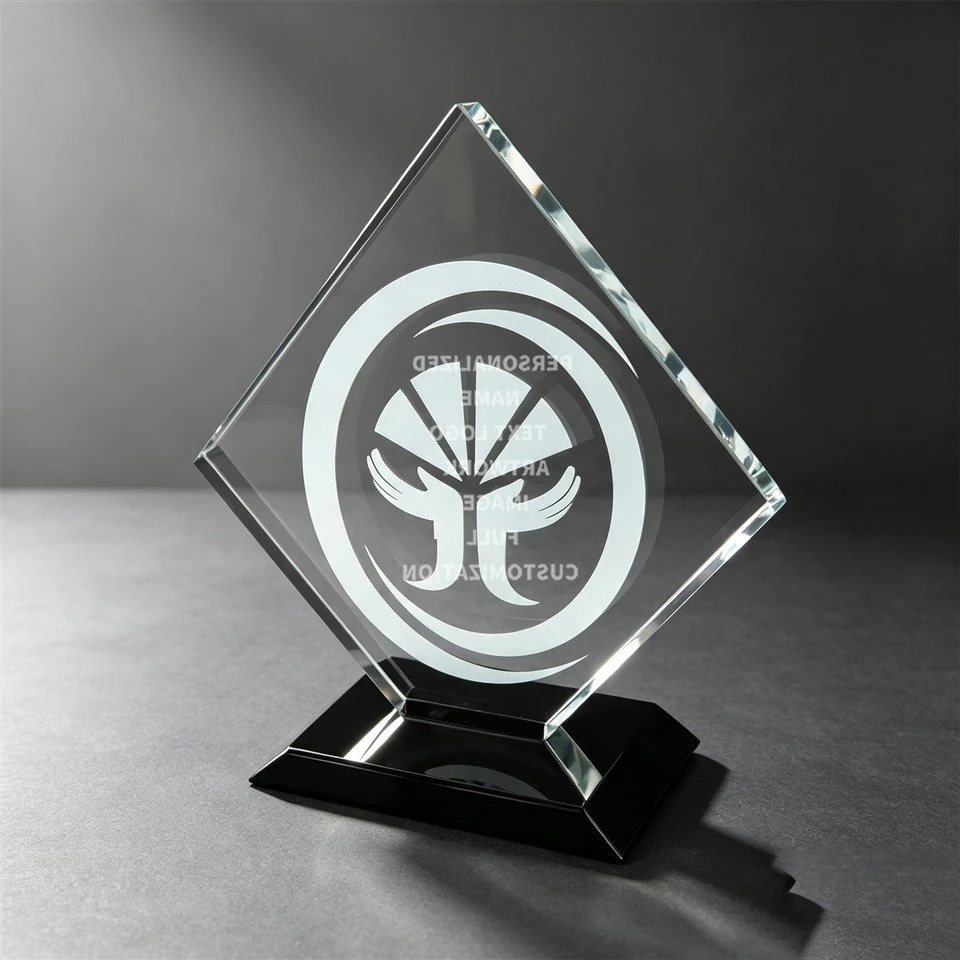 Business Custom Diamond Crystal Award high quality