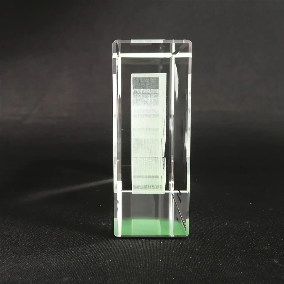 Transparent Rectangle Custom Laser Trophy high quality